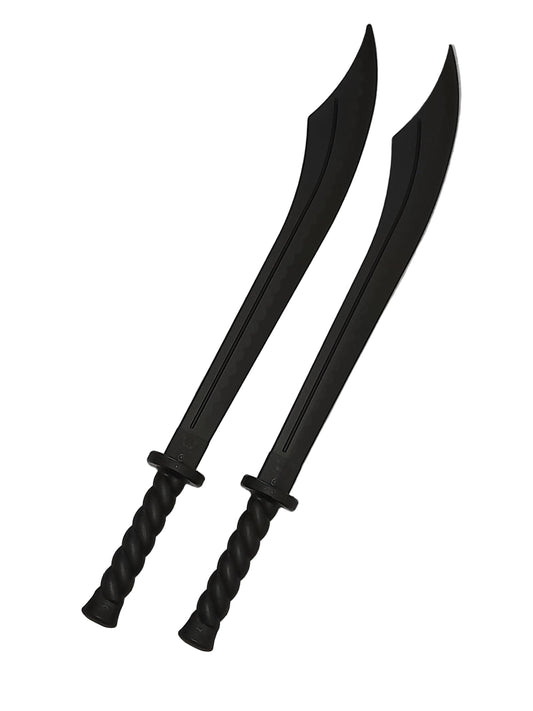 One Pair Chinese Dao Broadsword Kung Fu Sword Polypropylene Training Martial Arts Sparring Practice Durable