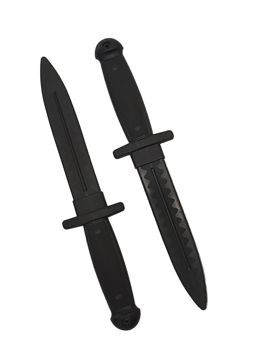Pair - Plastic Training Knife Dagger Polypropylene Martial Arts Sparring Durable Training Set Two Knives

Training knife for martial arts self defence krav maga