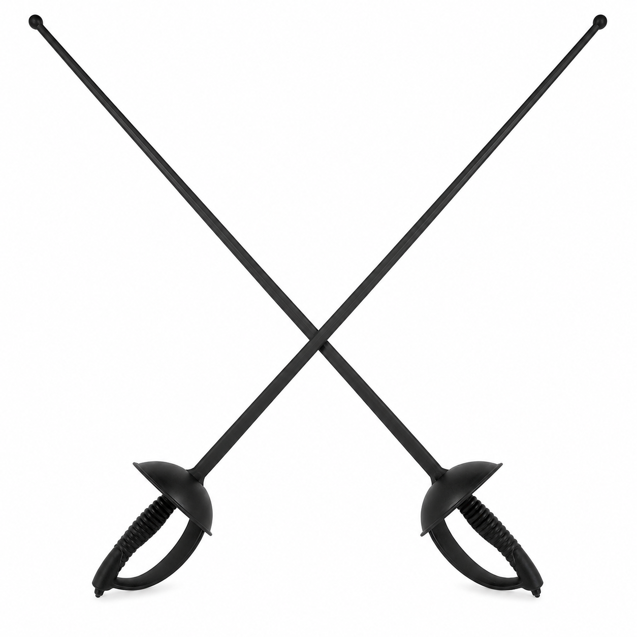 Pair of HEMA Training Sabre / Rapier Swords – Polypropylene Fencing and Sparring Practice